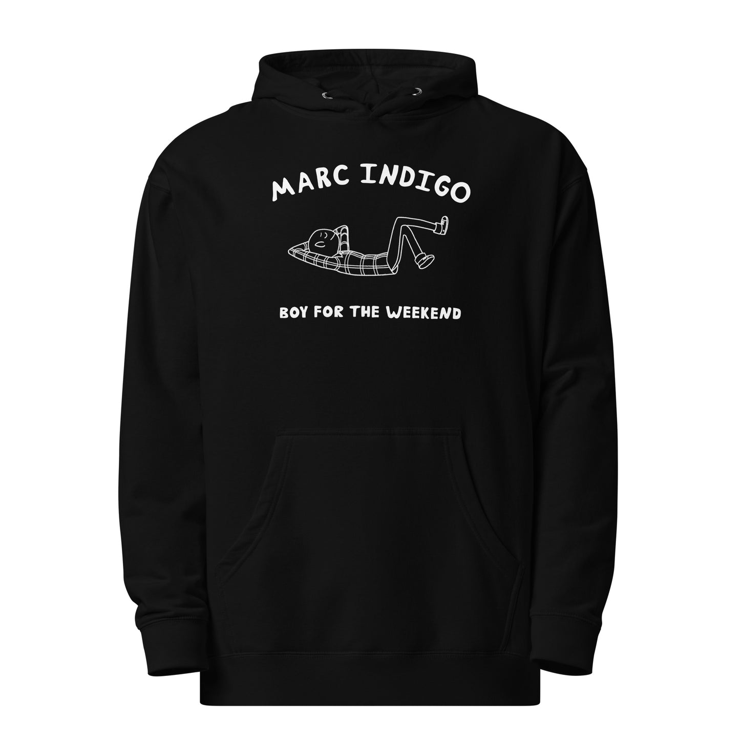 Boy For The Weekend Hoodie (White Text)