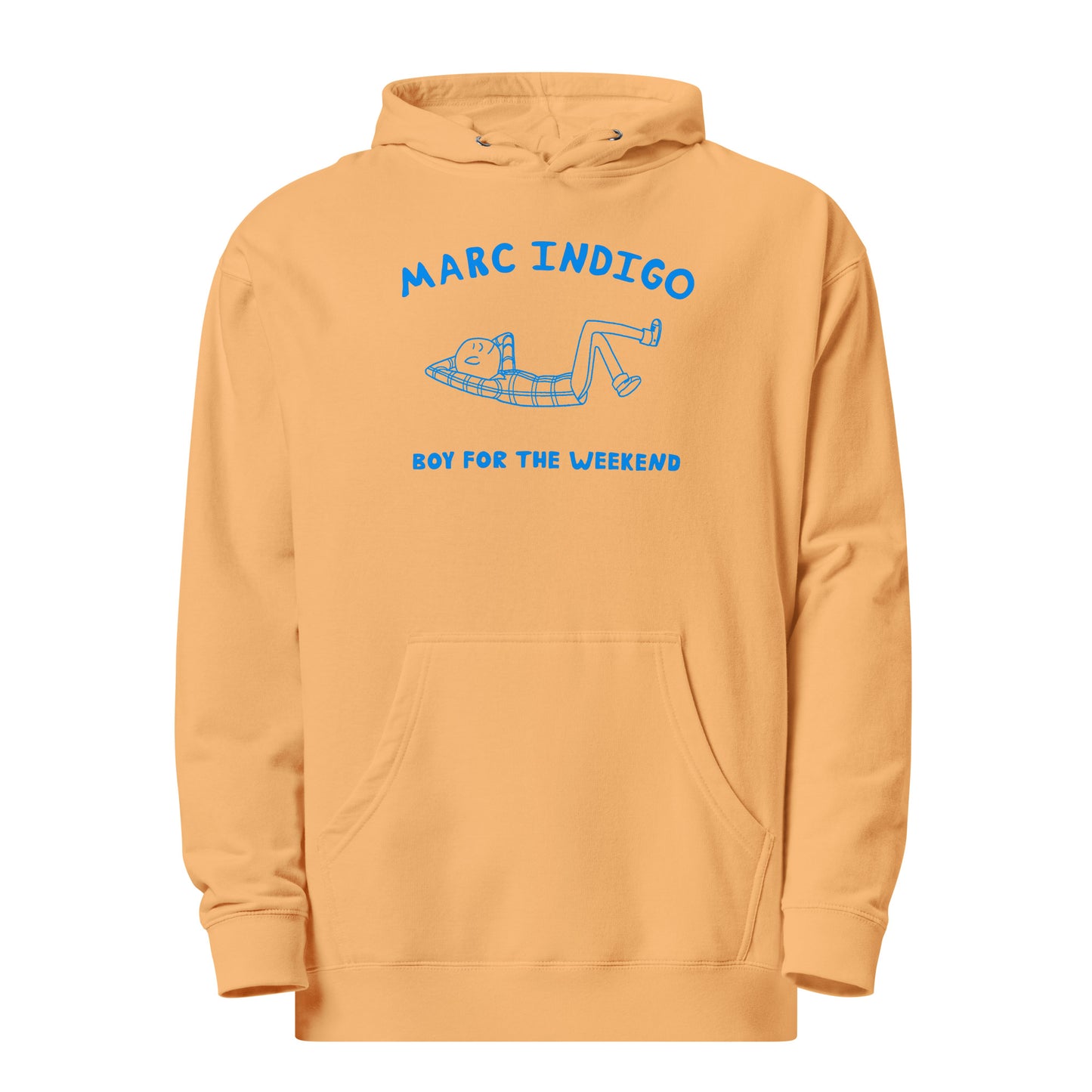 Boy For The Weekend Hoodie (Blue Text)