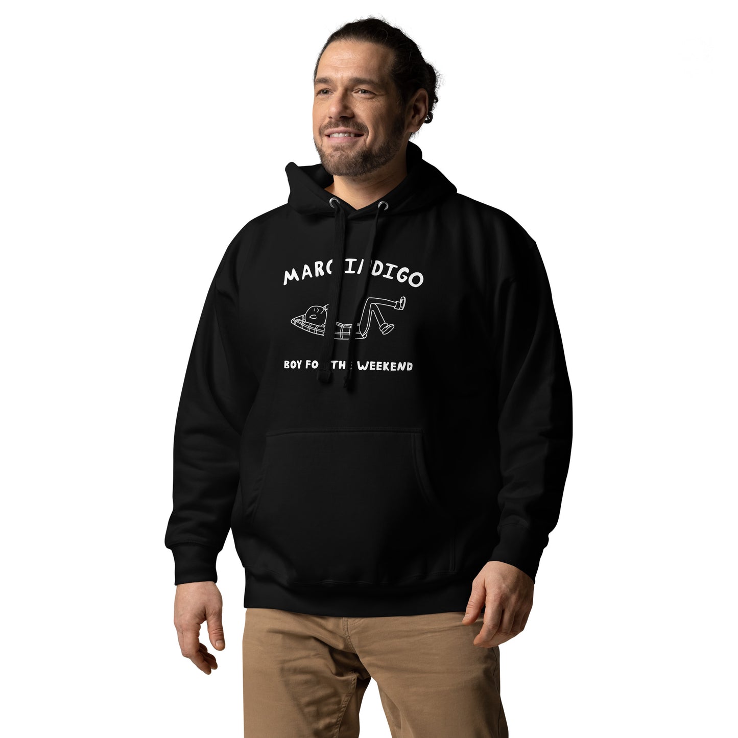 Boy For The Weekend Hoodie (White Text)